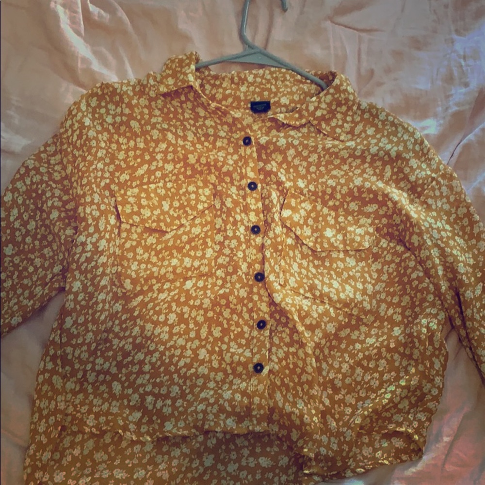 Wild Fable Yellow Blouse Size S